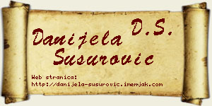 Danijela Susurović vizit kartica